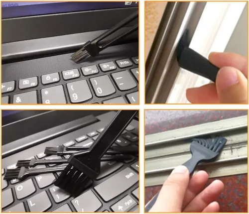Miniatura 4 de Kit de limpieza para computadora, 19 en 1, cepillos multiusos antiestáticos, cepillos para ropa, impresora de computadora, ventana de reproductor