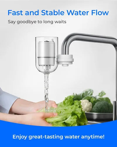 Miniatura 8 de Waterdrop C08B Filtro de agua para grifo, compatible con todos los sistemas de filtración de grifos PUR® PLUS, repuesto RF-3375®, certificado NSF