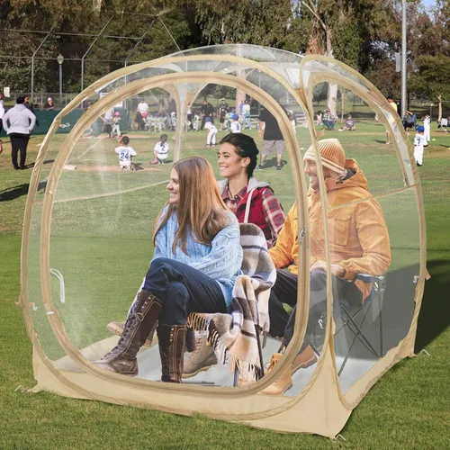 EighteenTek® - Cápsula deportiva con suelo adjunto, visión clara de 360°, protección UV UPF 50+, refugio instantáneo impermeable para todo tipo de