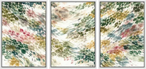 Miniatura 116 de SIGNWIN Lienzo enmarcado para pared, arte con pinceladas de flujo neutro en tonos beige abstractos, ilustraciones, arte moderno, decorativo