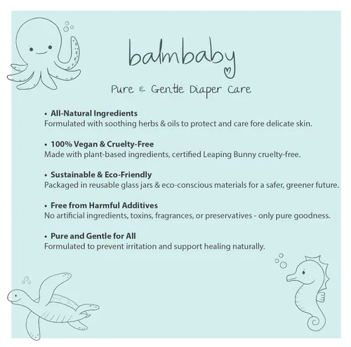 Miniatura 2 de BALM! Baby * Jugo esas toallitas * Solución concentrada de toallitas de tela totalmente natural Tarro de vidrio Fabricado en Estados Unidos