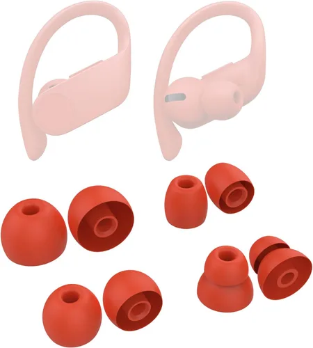 Miniatura 11 de 8 piezas Powerbeats Pro de silicona para los oídos compatibles con Beats Powerbeats Pro, Beats X, urBeats3 auriculares (Pro Eartips negro)