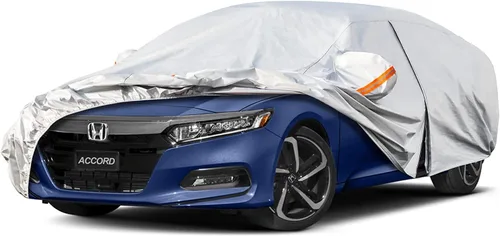 Miniatura 71 de Kayme - Cubierta completa impermeable de 6 capas para automóvil, apta para todo clima, protección para exteriores contra lluvia, rayos ultravioleta