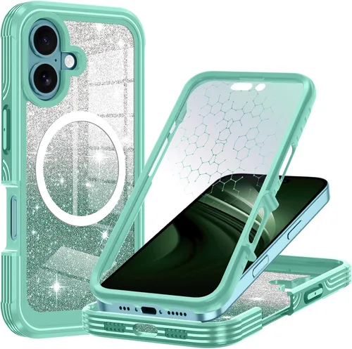 Miniatura 45 de Hekodonk Funda para iPhone 15 Pro Max, compatible con Magsafe [protector de pantalla de vidrio templado integrado y protección de lente de cámara]