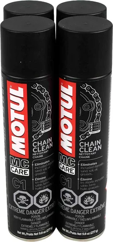 Motul 103243 C1 Chain Clean O, X & Z-Ring Compatible con 13.5 fl oz/9.8 fl oz lata 4 unidades