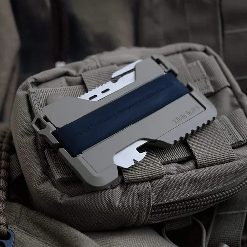 Miniatura 6 de Dango T01 Billetera táctica EDC - Hecha en Estados Unidos - Cuero genuino, Multiherramienta, Bloqueo RFID