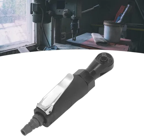 Miniatura 6 de Qqmora Mini llave de trinquete neumática, 4cfm de acero de aleación de consumo 25N para conexión de entrada M 1/4 pulgadas, mini llave de trinquete