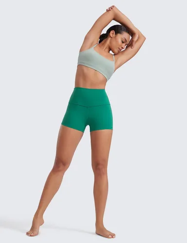 Miniatura 39 de CRZ YOGA Butterluxe - Pantalones cortos de ciclismo de cintura alta para mujer, 2.5 pulgadas, yoga, entrenamiento, elastano, correr, voleibol
