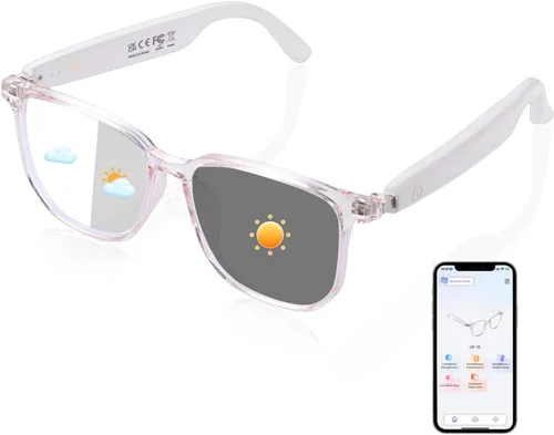 Miniatura 10 de Al - Lentes inteligentes para mujeres y hombres, impulsados por IA mediante grabación en vivo, interpretación simultánea, lentes de traducción