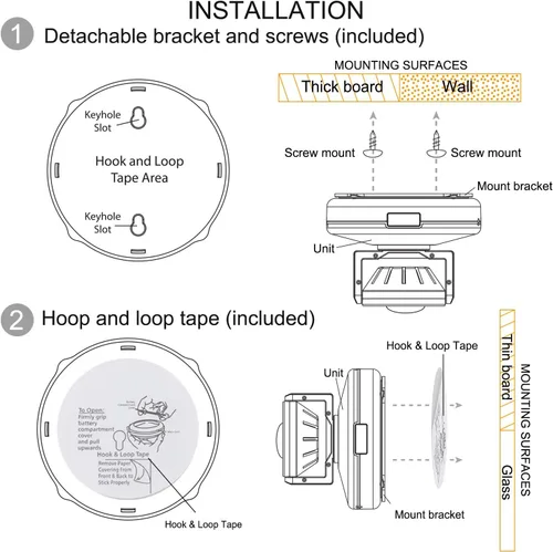 Miniatura 7 de BIGMONAT Foco a pilas, iluminación LED inalámbrica para pintura de cuadros de pared, luz que cambia de color con control remoto y temporizador