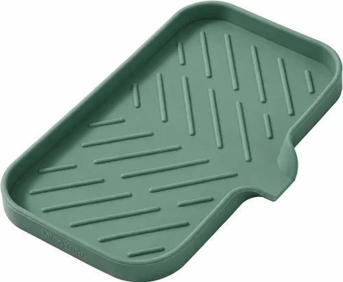Miniatura 39 de MicoYang Jaboneras de Baño de Silicona con Boquilla de Drenaje - Organizador de Fregadero de Baño y Cocina, Soporte para Esponja, Bandeja de Jabón