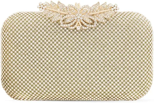 Bolso de noche para mujer, bolso de cristal con diamantes de imitación y monederos de mano para mujer, elegante bolsa de noche formal, fiesta de