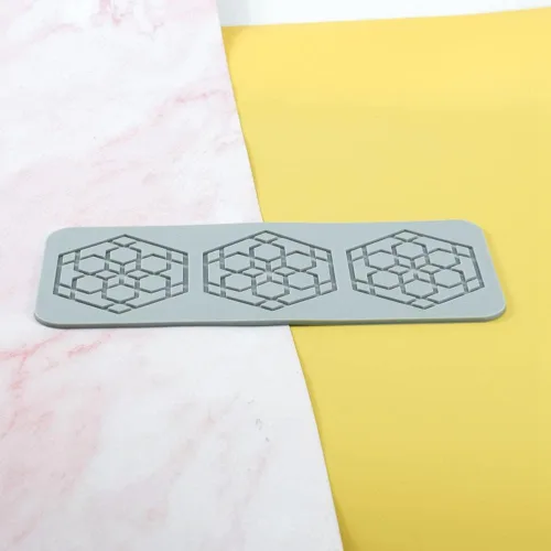 Miniatura 3 de TUKE Moldes de silicona con hojas 3D, para pastel de flores, fondant, hojas de abeja, moldes de pastelería, molde de encaje hueco de chocolate