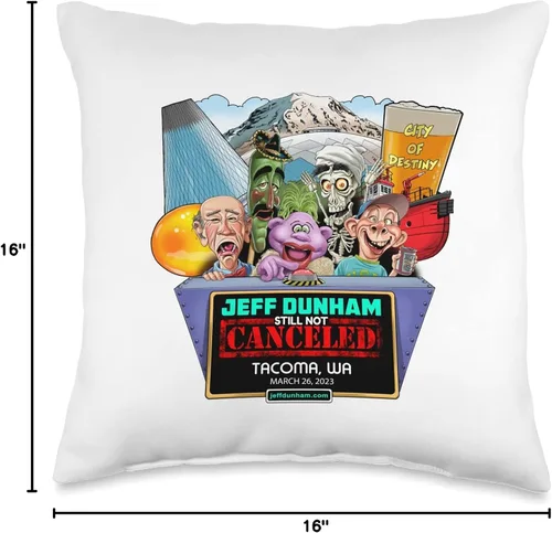 Miniatura 4 de JEFF DUNHAM Tacoma, WA (2023) - Almohada de 16 x 16 pulgadas, multicolor