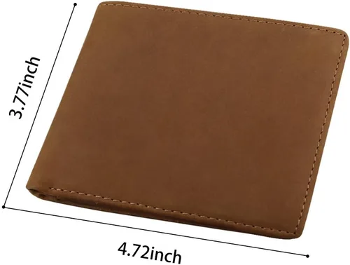 Miniatura 6 de Kenon Cartera de cuero personalizada para hombres, con bloqueo RFID grabada, billetera elegante para marido, hijo, papá, cumpleaños, San Valentín