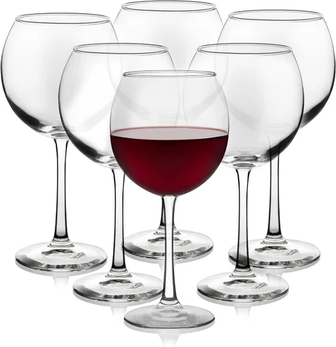 Miniatura 10 de Libbey Vina Juego de 6 copas de vino blanco, 540 ml elegantes, copas de lujo para beber, copas de vino con tallo para bodas, cumpleaños, fiestas