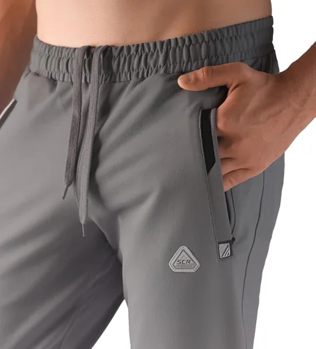 Miniatura 3 de SCR - Pantalones deportivos para hombre, pantalones atléticos de entrepierna larga color negro, gris y azul marino, 30L 32L 34L 36L 38L