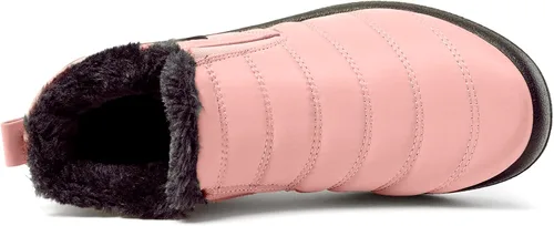 Miniatura 3 de Botas de nieve de invierno con forro de piel cálida para mujer, impermeables, botines al aire libre, zapatos cómodos para mujer