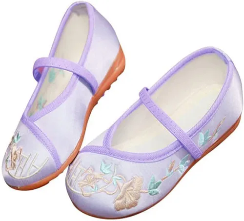 IDOTTA Encanto - Zapatos de Mirabel para niñas, Isabela Madrigal, cosplay, bordados, zapatos planos Mary-Jane