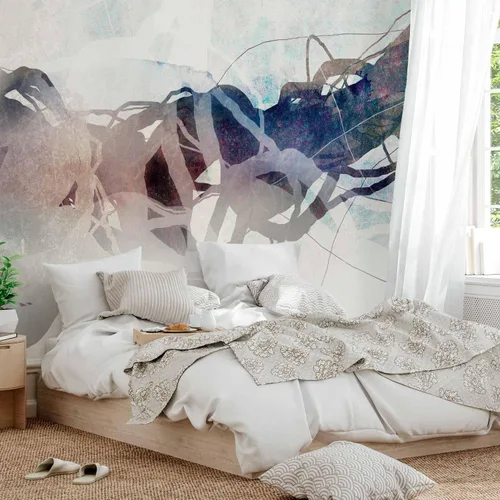 Miniatura 5 de artgeist Mural abstracto de 77 x 55 pulgadas, papel tapiz autoadhesivo removible de gran tamaño para decoración de pared, diseño de líneas murales
