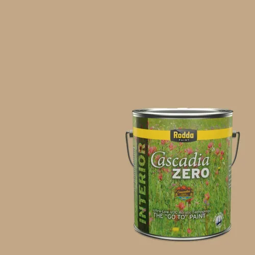 Miniatura 118 de Rodda Paint CASCADIA ZERO - Pintura plana e imprimación para interiores en uno, cuarto de galón, piel bronceada
