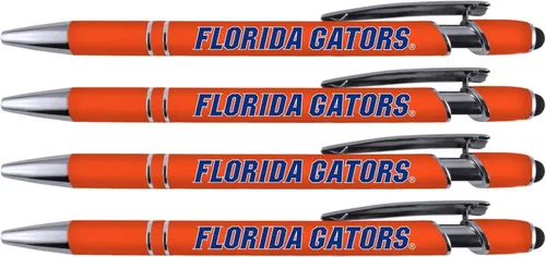 Greeting Pen Florida Soft Touch - Bolígrafo de metal recubierto de 4 unidades (4026) Florida Gators Pen para estudiantes y exalumnos - UF School