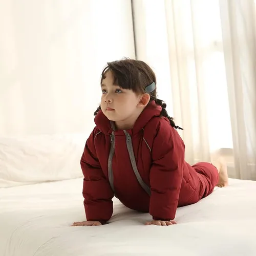 Miniatura 2 de ILYBOZ Traje de nieve para bebé traje de nieve para bebé lindo abrigo de invierno para bebé abrigo cálido con capucha para niños y niñas 1-4 años