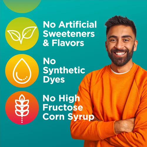 Miniatura 9 de Centrum Gomitas multivitamínicas para hombre, sabores de frutas tropicales hechas de sabores naturales, 100 unidades, suministro para 50 días