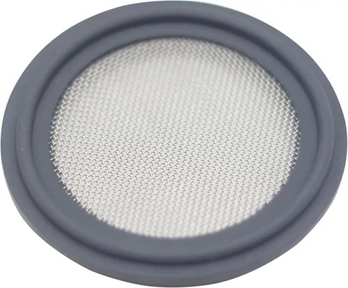 HFS (R) 1,5 "Tri Clamp Screen Junta FKM w/Stainless Screen 40 Mesh (450 μm)