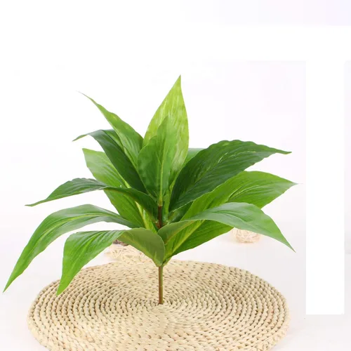 Miniatura 5 de CATTREE Plantas artificiales para decoración al aire libre, arbustos de plantas falsas, hojas de plástico, arbustos verdes, hogar, jardín, boda