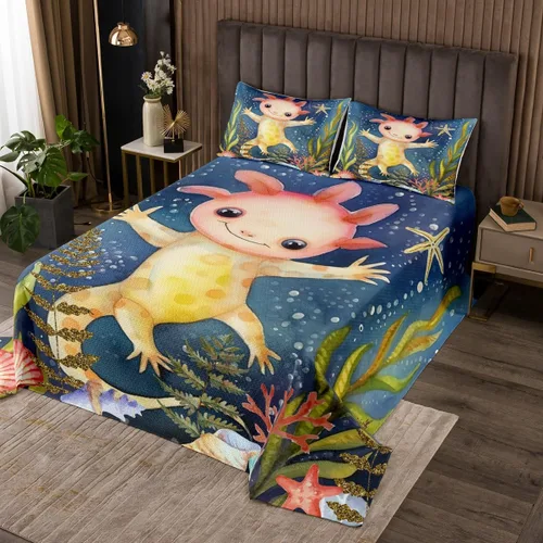 Miniatura 8 de Erosebridal Phoenix - Juego de colcha tamaño King, juego de edredón de fuego de hielo Phoenix para niños, adolescentes y adultos, decoración