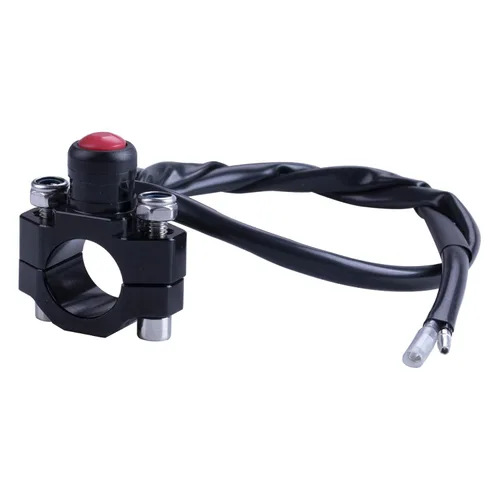 Miniatura 2 de ORAEVY Botón Universal CNC de Interruptor de Parada y Arranque del Motor de Motocicleta con Placa Posterior de Montaje para ATV, Dirt Pit Bike