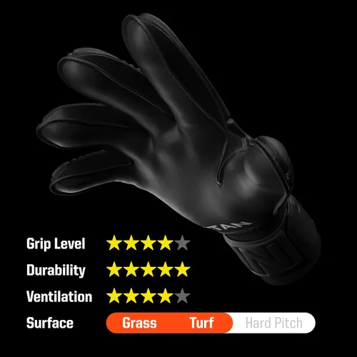 Miniatura 3 de T1TAN Guantes de Portero Clásicos 1.0 White-Out - Sin Protección para los Dedos - Guantes de Portero de Fútbol para Adultos - Guantes Profesionales