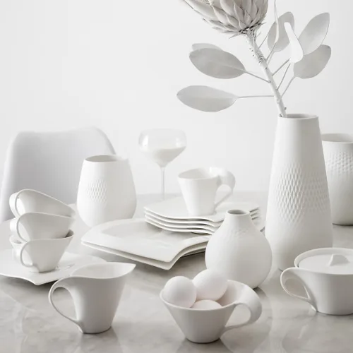 Miniatura 2 de Villeroy & Boch NewWave Collection - Plato para tazas de té, porcelana premium, fabricado en Alemania, apto para lavavajillas y microondas, 7 x 6