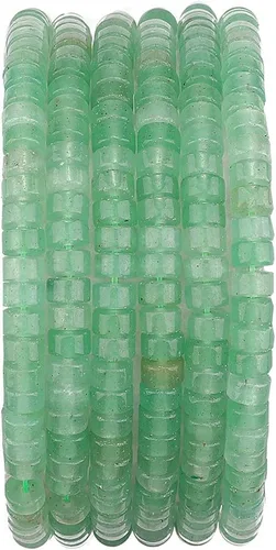 Miniatura 35 de BEADIA Cuentas Espaciadoras de Jade Amarillo Natural en Forma de Tapa, Cuentas Semipreciosas Sueltas para Hacer Joyas con Encuadernación, 4mmx2mm