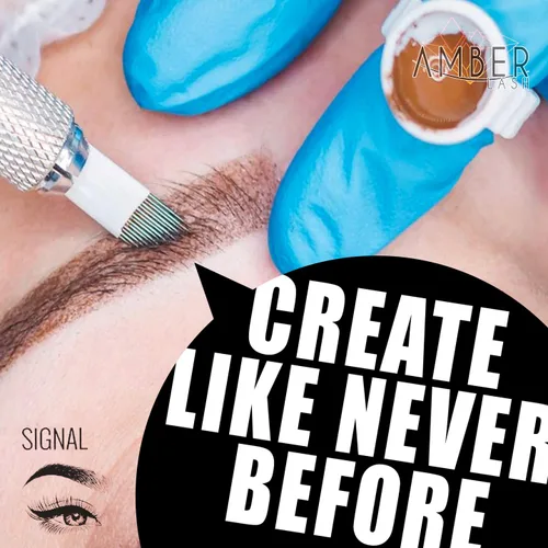 Miniatura 3 de Signal Embo Agujas Microblading para Maquillaje Permanente y Tatuajes de Cejas Preparación por Amber Lash para Profesionales (2020)