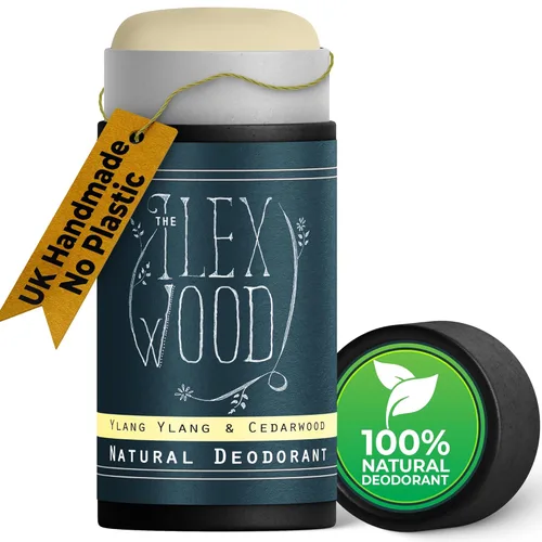 The Ilex Wood Desodorante Natural – 2.4 fl oz. Hecho a mano, libre de sal de aluminio, libre de plástico, libre de crueldad y alcohol, vegano, tubo