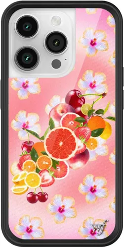 Miniatura 19 de Wildflower Carcasas – Compatible con iPhone 14 Pro Protector negro parachoques, certificado de prueba de caída de 6.5 pies, propiedad de mujeres