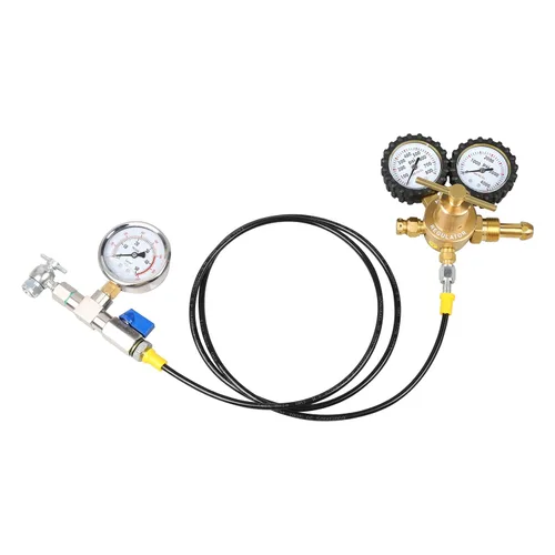 Miniatura 2 de Kit de recarga de nitrógeno ENYSAON con manómetro de nitrógeno de 700 psi y manguera flexible de alta presión de 10 pulgadas. Herramienta de recarga
