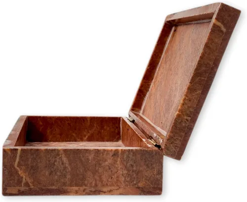 Miniatura 5 de Hashcart - Joyero decorativo, diseño de elefante con caja de mármol (6.0 x 4.0in)