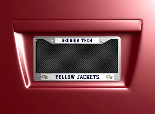 Miniatura 2 de Rico Industries NCAA Premium 12" x 6" Chrome Frame with Plastic Inserts - Car/Truck/SUV Automobile Accessory