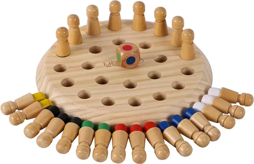 Miniatura 3 de TOWO Juguetes de memoria de madera para niños, juegos de mesa familiares para niños y adultos, juegos mentales de madera, juguetes educativos