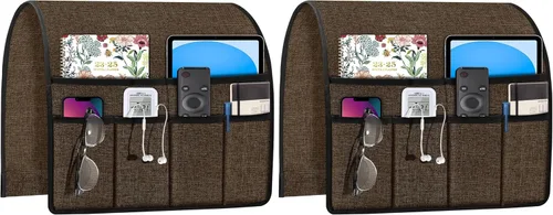Miniatura 12 de Joywell Organizador de Sillón Reclinable con 6 Bolsillos Caddy de Sillón Soporte de Control Remoto para Sofá Reposabrazos Organizador Antideslizante