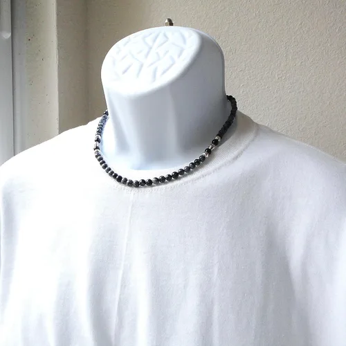 Miniatura 16 de Mami's Gem Studio Collar para hombre, piedra preciosa de 0.236 in, colección de estilo elegante, hecho a mano en Estados Unidos