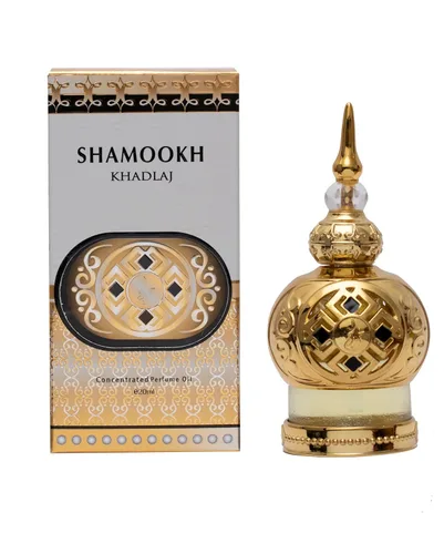 KHADLAJ PERFUMES Shamookh Gold - Aceite de perfume concentrado de 0.67 onzas (unisex)