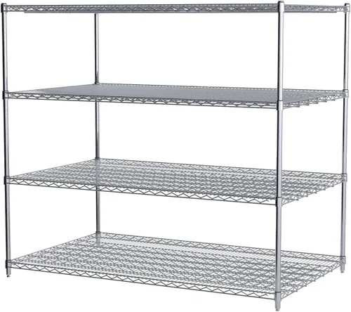 Miniatura 3 de Akro-Mils AWP54UPRIGHT - Sistema de estante vertical de alambre cromado de grado industrial certificado NSF de 54 pulgadas (paquete de 4)