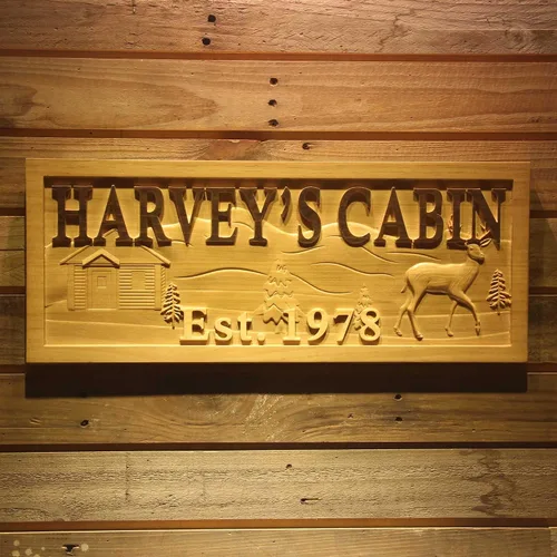 Miniatura 17 de ADVPRO wpa0031 - Letrero de madera personalizado con nombre de Lake House para decoración del hogar, boda, tamaño mediano, 18.25 x 7.25 pulgadas