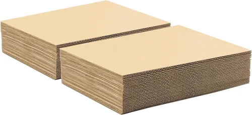 Miniatura 14 de Golden State Art, Paquete de 50 hojas de cartón corrugado de 5 x 7 pulgadas, almohadillas de cartón plano para embalaje, correo o manualidades