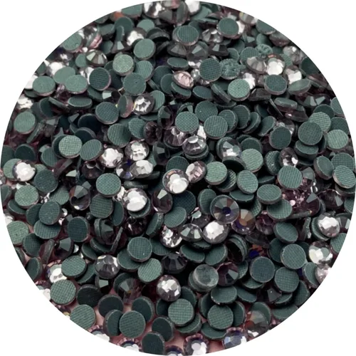 Miniatura 8 de Hotfix - 600 diamantes de imitación de cristal redondos SS30 de 0.236 in con parte trasera plana para manualidades, ropa, zapatos, camisas, tazas