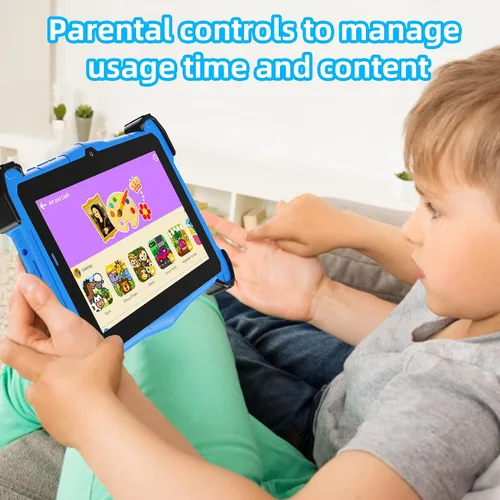 Miniatura 4 de Fivahiva Tableta para niños Android 15 de 7 pulgadas, tableta para niños de 3 a 7, 10 GB de RAM 64 GB de ROM, WiFi, pantalla IPS, control parental